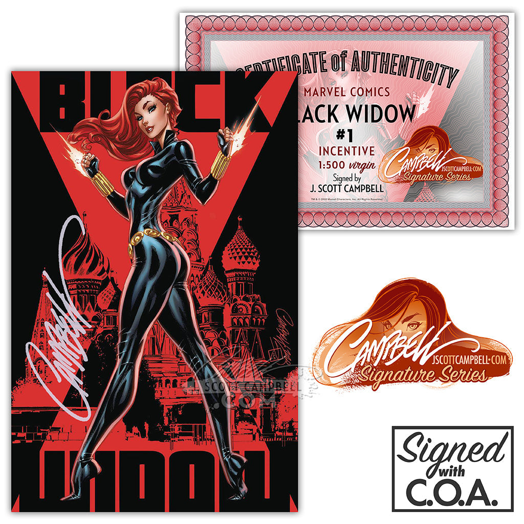Black Widow #1 [B] J. Scott Campbell INCENTIVE 1:500 [V] (2020)