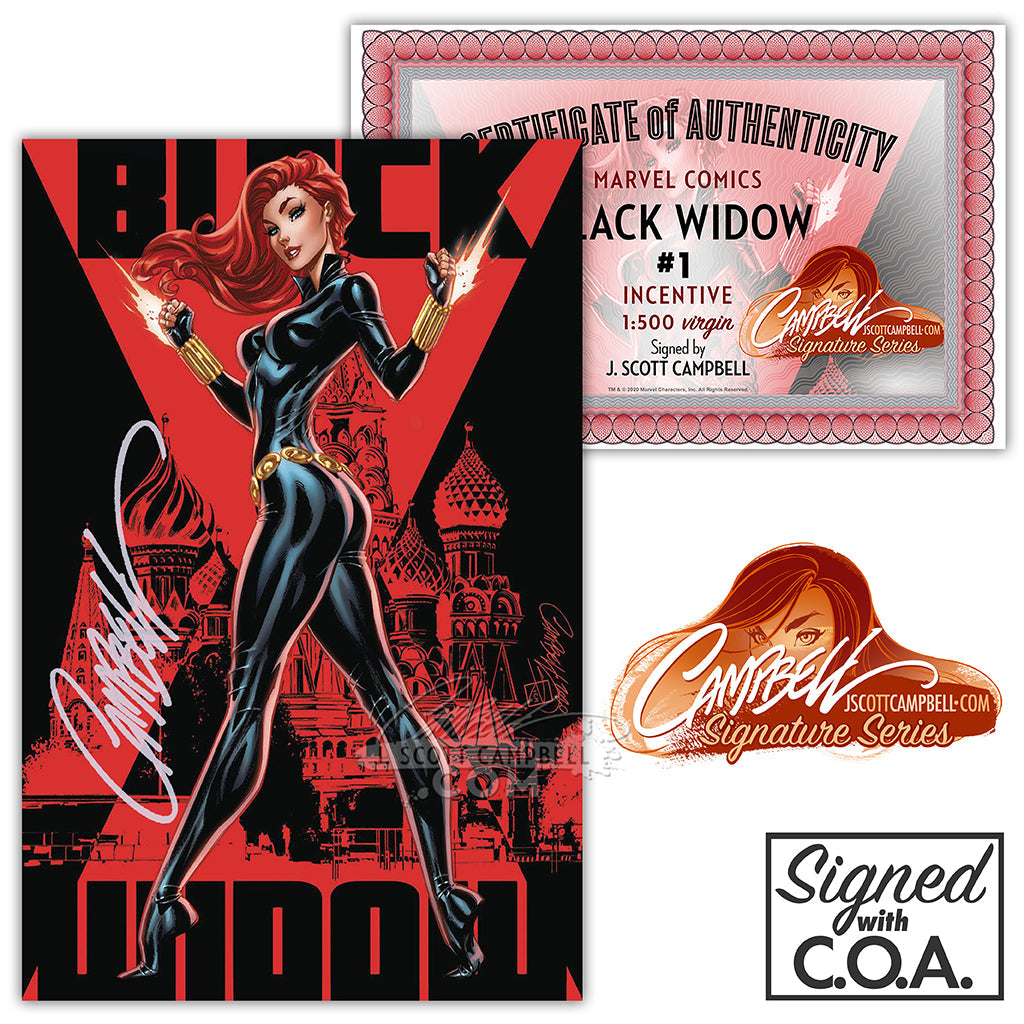 Black Widow #1 J. Scott Campbell [B] INCENTIVE 1:500 Virgin