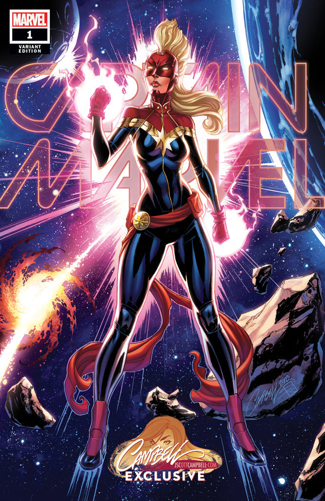 Captain Marvel #1 J. Scott Campbell EXCLUSIVE Cover G
