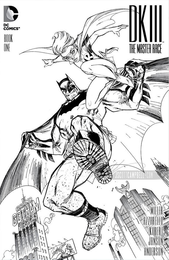 The Dark Knight III: The Master Race #1 JSC EXCLUSIVE Cover [B] B&W