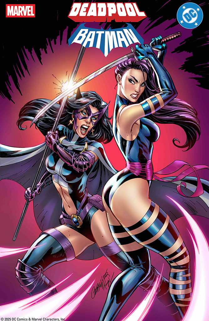 Deadpool / Batman #1 "Psylocke and Huntress" J. Scott Campbell (2025)