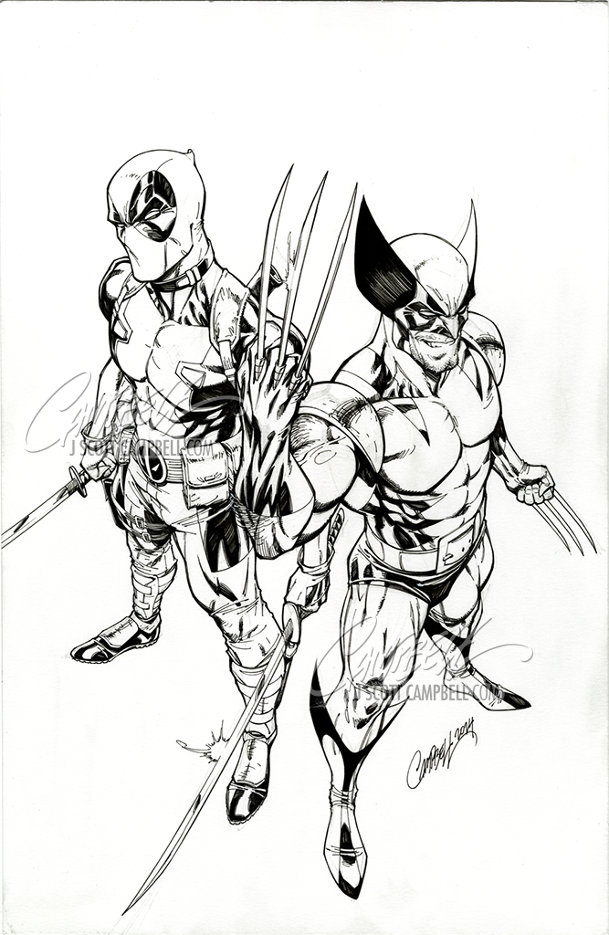 Original Art: Deadpool & Wolverine: WWIII #1 Cover A "Trade Dressed"