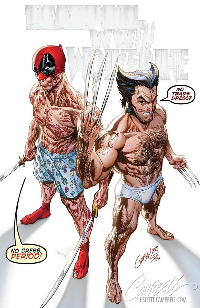 Original Art: Deadpool & Wolverine: WWIII #1 Cover B "Undressed"