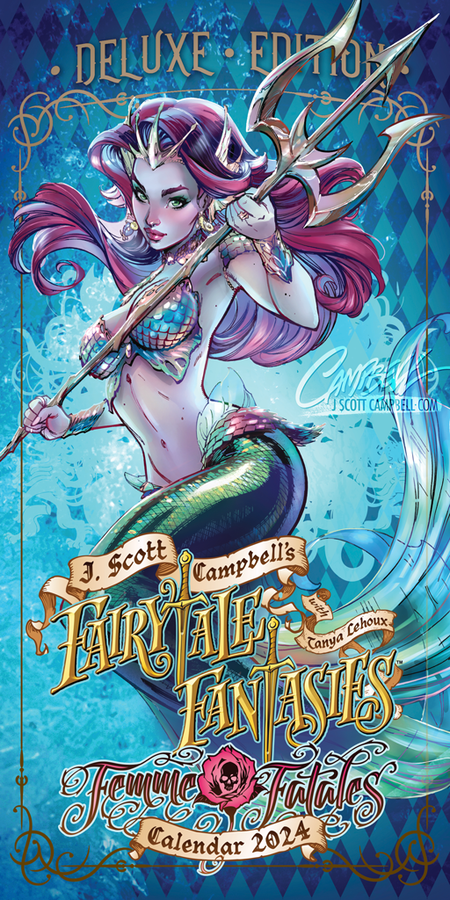 J. Scott Campbell's FairyTale Fantasies Calendar 2024 Cover C - DELUXE
