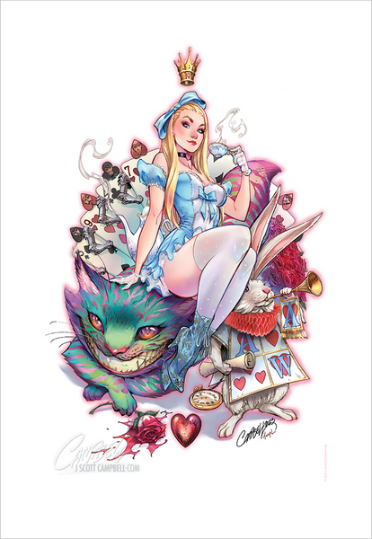 J Scott Campbell Alice in Wonderland Statue