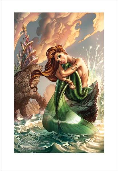 J. Scott Campbell FTF Mermaid 2012 Print 13x19