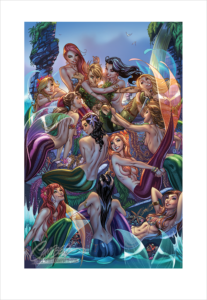 FTF Mermaid Lagoon 2014 Print 13x19