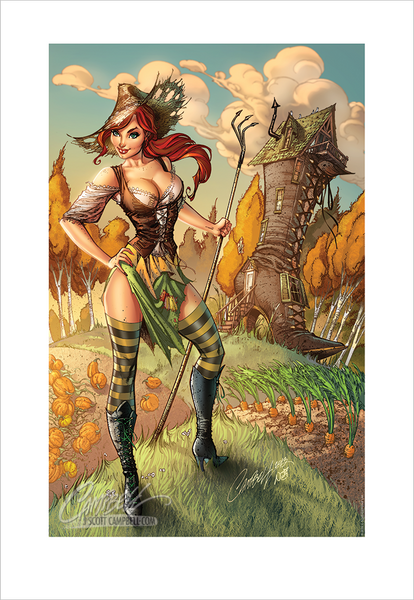 J. Scott Campbell FTF Woman in the Shoe 2014 Print 13x19