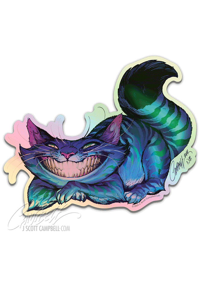 FTF Cheshire Cat, Alice (2014) Holographic Sticker