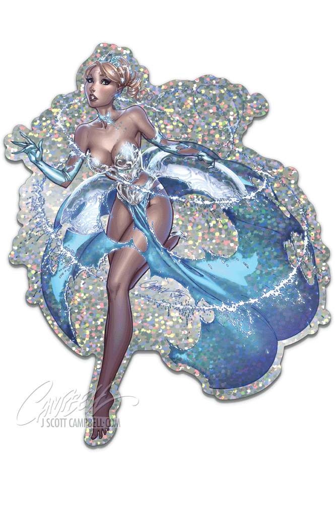 FTF Cinderella (2012) Glitter Sticker