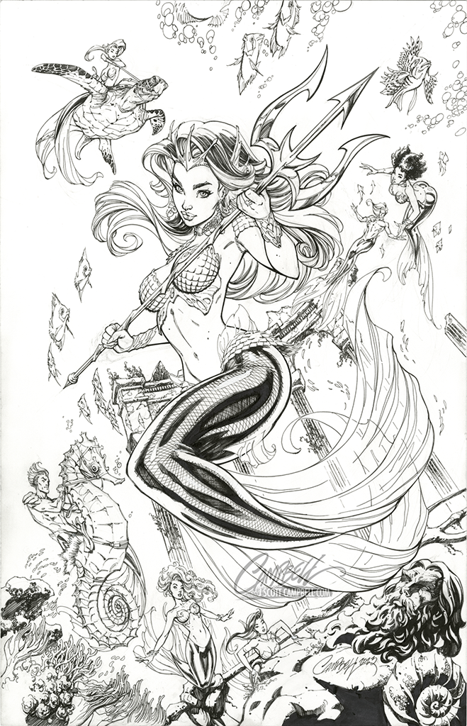Original Art: FTF Mermaid 2024