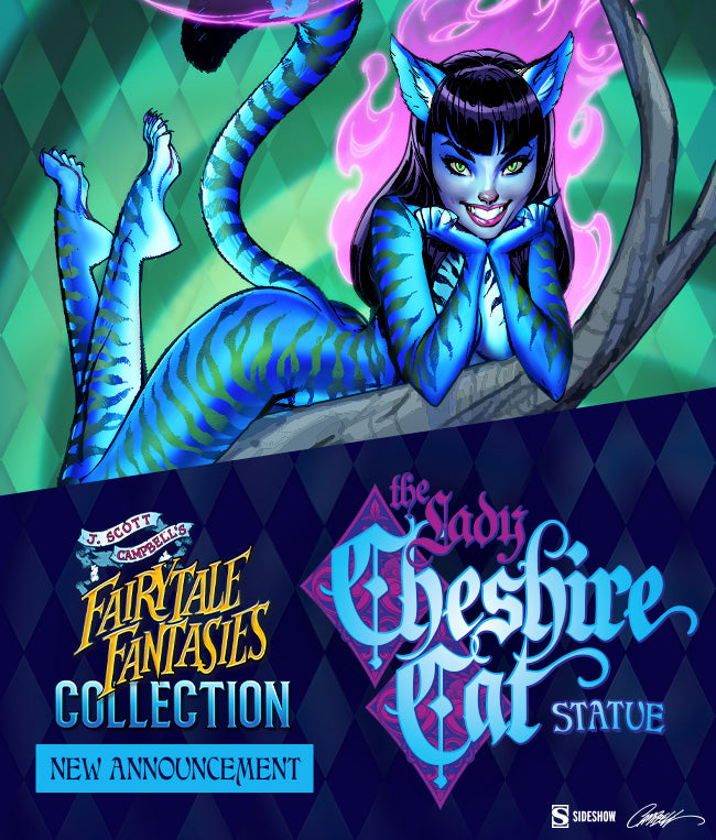 FairyTale Fantasies Lady Cheshire Cat statue - SIDESHOW