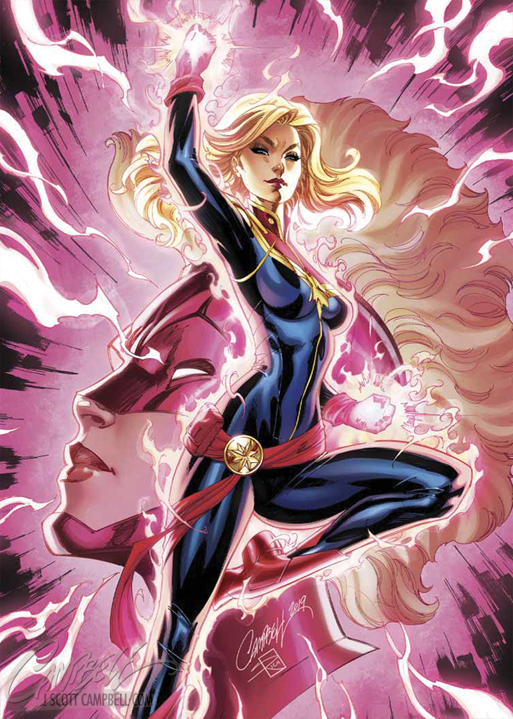 Captain Marvel Vol 9 #7 Marvel EXCLUSIVE "SDCC 2019" (2019) Mini Print (5x7)