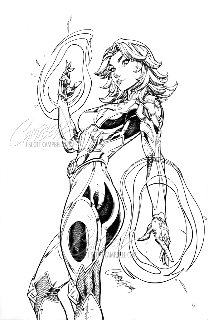 SOLD - Original Art: Marvel Rivals #1 JSC EXCLUSIVE Cover C "Invisible Woman" (2025)