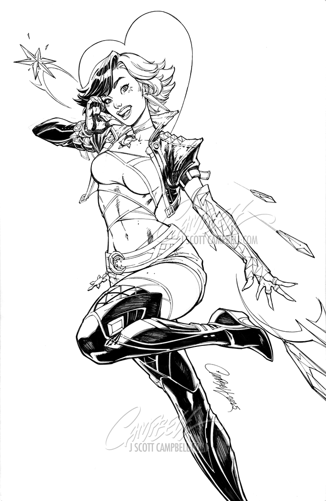 Original Art: Marvel Rivals #1 JSC EXCLUSIVE Cover B "Luna & Jeff" (2025)