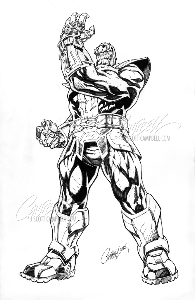 Original Art: Death of the Silver Surfer #3 "Thanos" (2025)