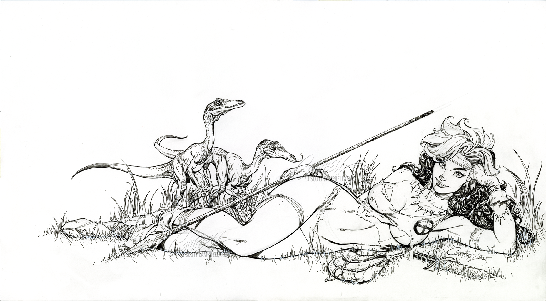 Original Art: Rogue: The Savage Land #5 JSC Artist EXCLUSIVE Cover A "wraparound" (2025)