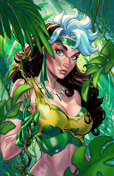 マーベルルーシーアトウェル HOLD IT YOU'RE JUST SWELL Rogue: The Savage Land #2 [B] J. Scott Campbell Virgin INCENTIVE 1:100