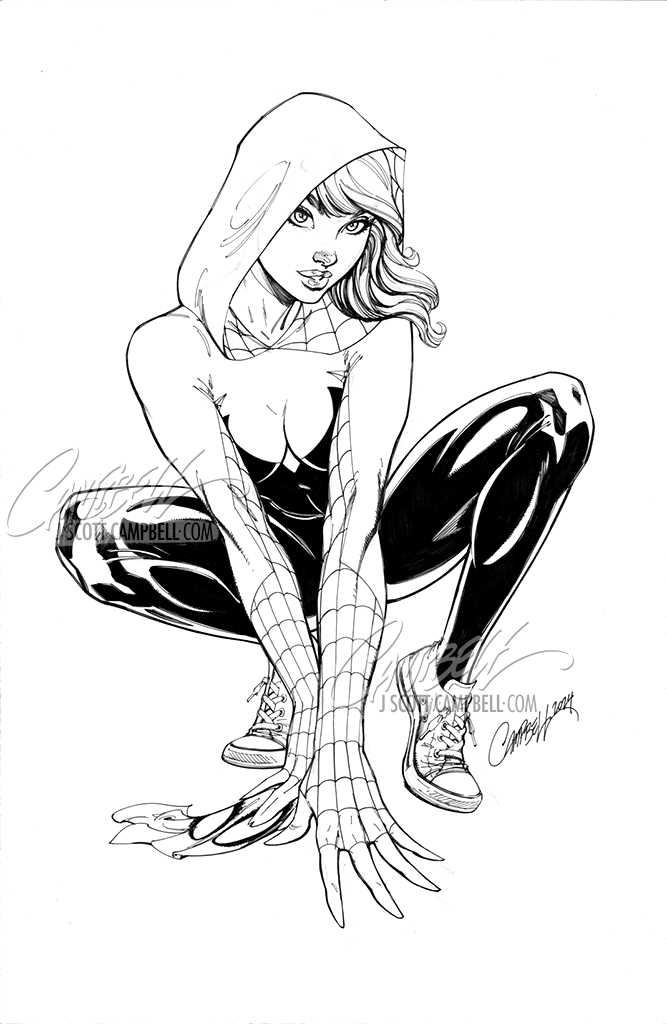 Original Art: Spider-Gwen: The Ghost Spider #1 JSC EXCLUSIVE cover C (2024)