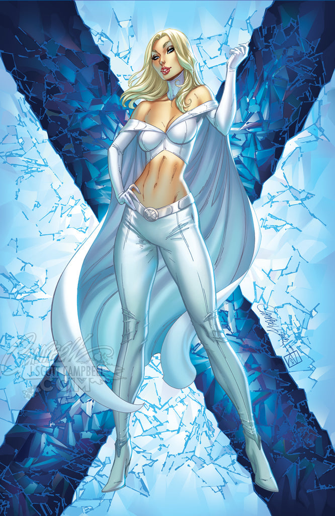 X-Men Black [E] Emma Frost #1 J. Scott Campbell Trade Dress (2018)