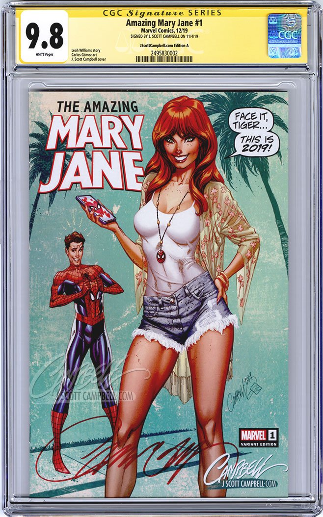 CGC 9.8 SS Amazing Mary Jane #1 cover A JSC