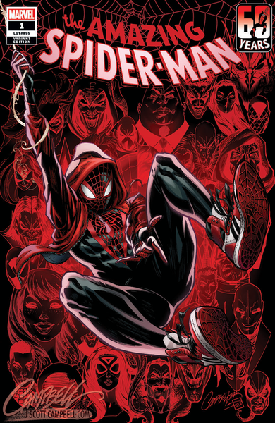 J. Scott Campbell Amazing Spider-Man #1 JSC Artist EXCLUSIVE cover D 'Miles  Morales' – J. Scott Campbell Store