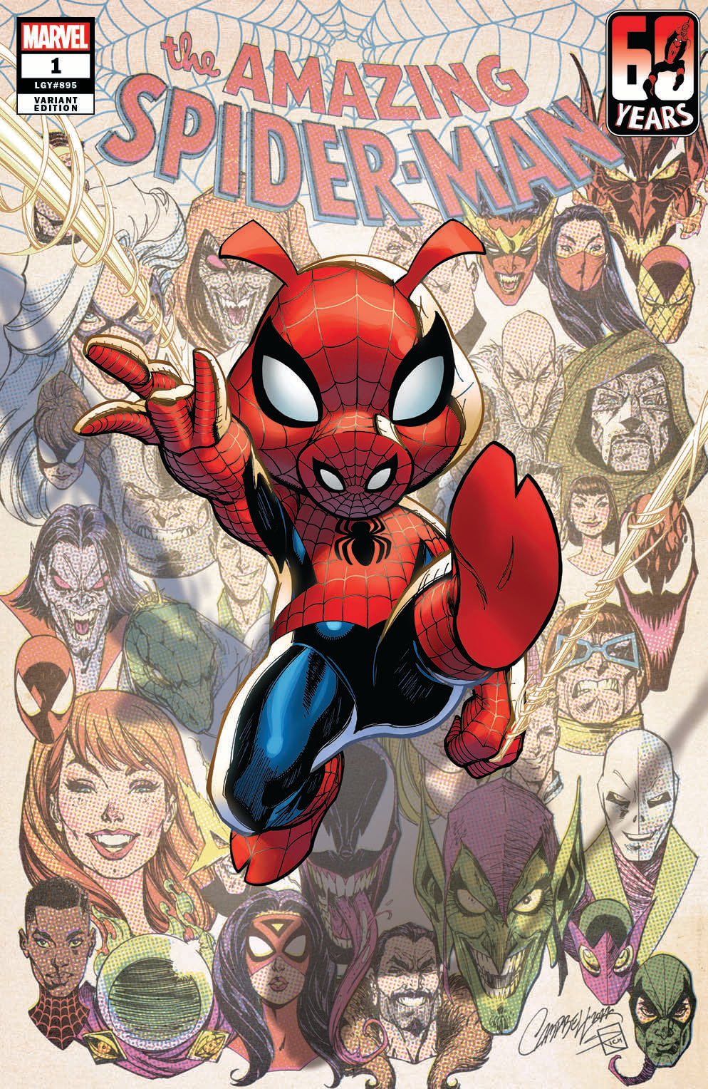 Original Art: Amazing Spider-Man #1 JSC EXCLUSIVE cover F