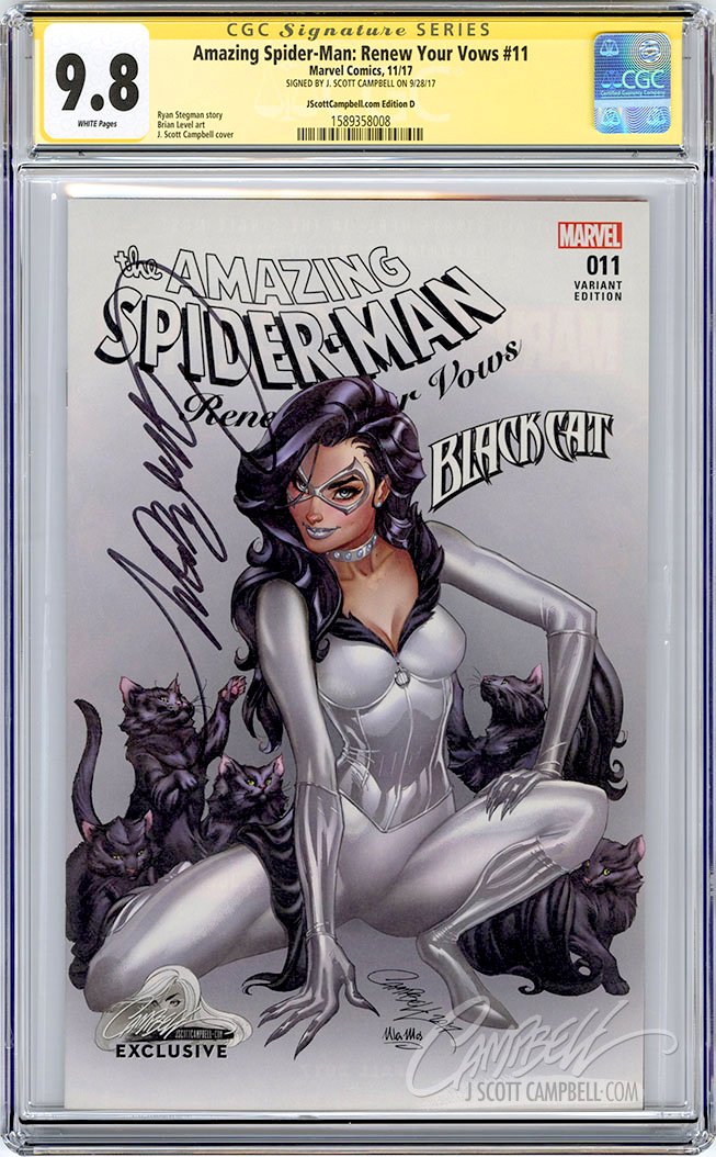 CGC 9.8 SS Amazing Spider-Man: Renew Your Vows #11 cover D J. Scott Campbell