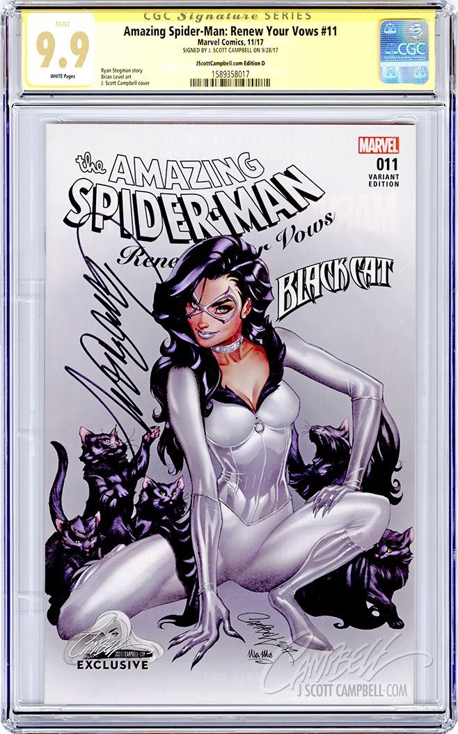 CGC **9.9** SS Amazing Spider-Man: Renew Your Vows #11 cover D J. Scott Campbell
