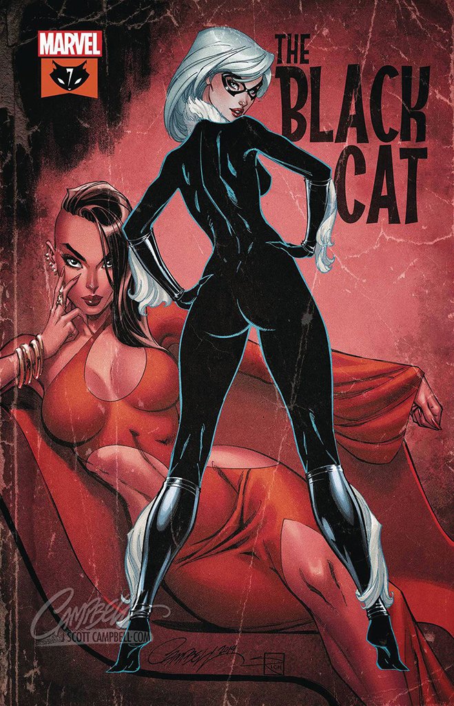 Original Art: Black Cat #7 Retail Cover