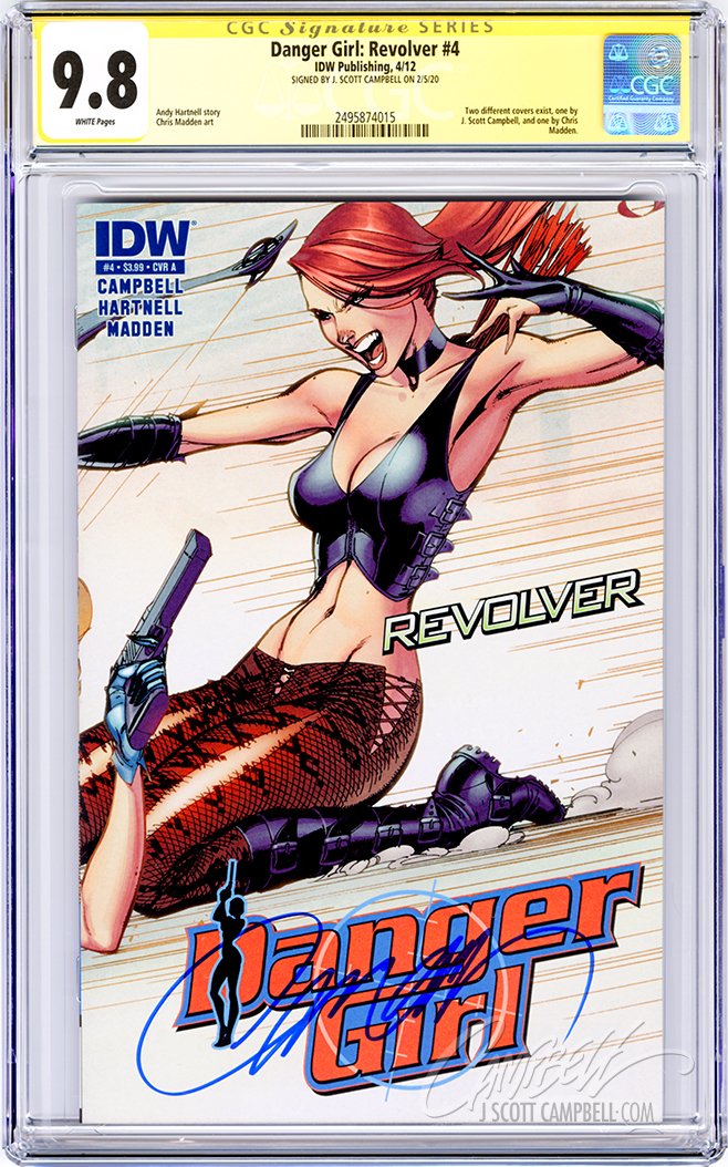 CGC 9.8 SS Danger Girl: Revolver #4 A 'retail'