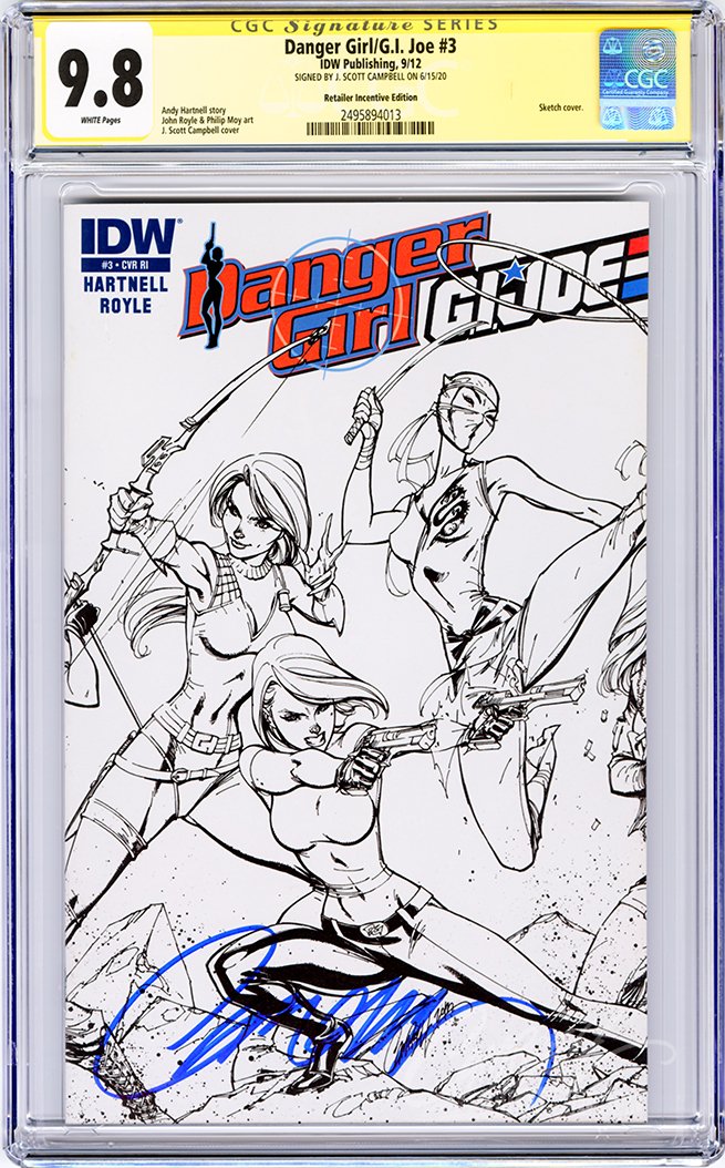 CGC 9.8 SS Danger Girl/G.I. Joe #3 RIA JSC INCENTIVE - LAST ONE