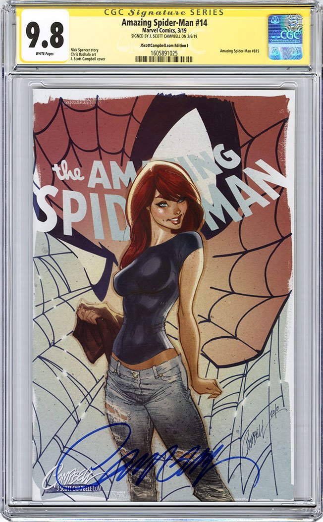 CGC 9.8 SS Amazing Spider-Man #14 cover I SDCC 2019 JSC