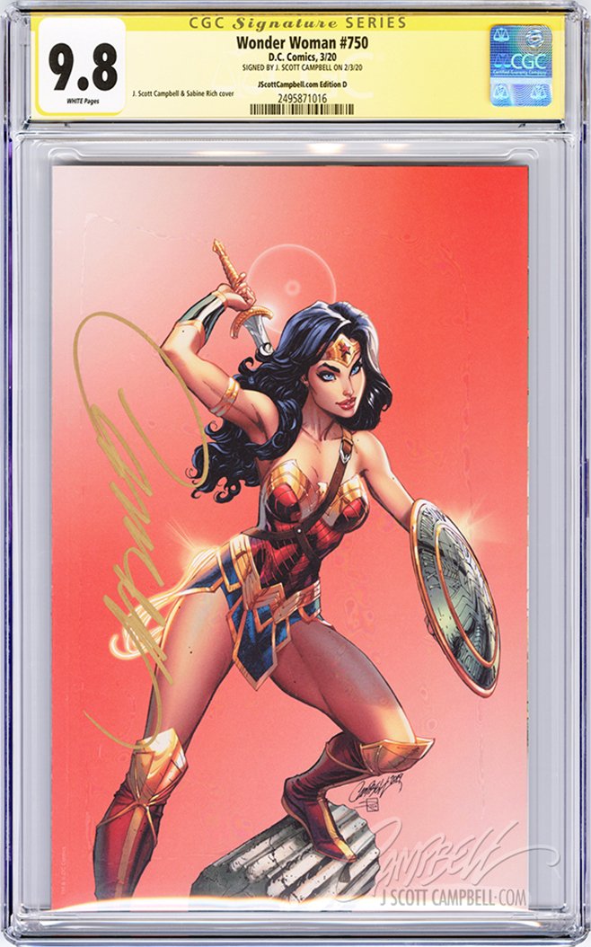 CGC 9.8 SS Wonder Woman #750 cover D JSC