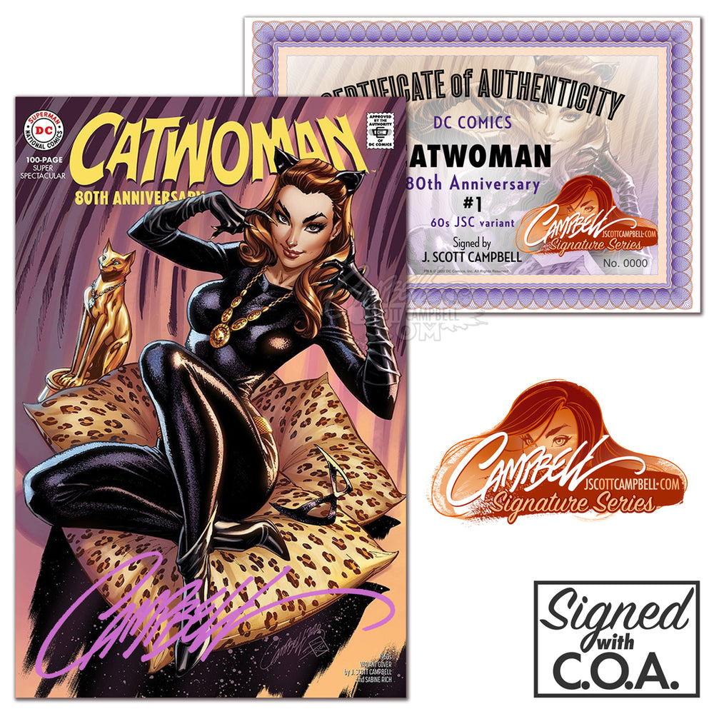 Catwoman 80th Anniversary 1960s J. Scott Campbell