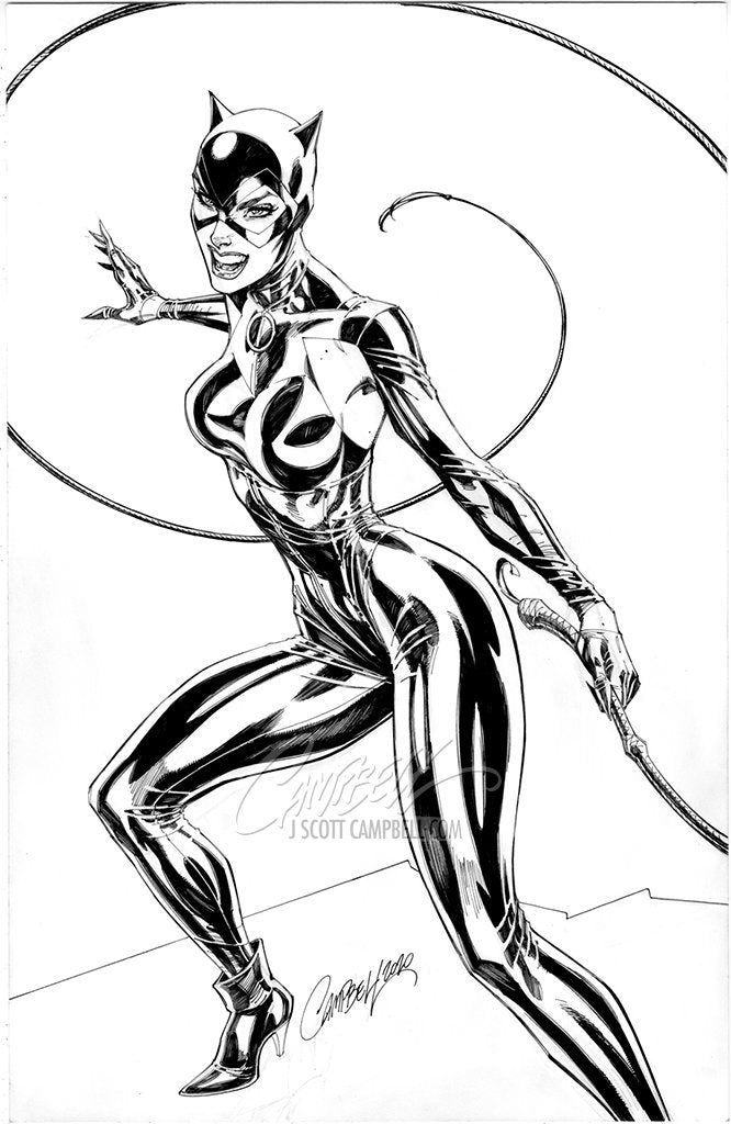 Original Art: Catwoman 80th Anniversary JSC EXCLUSIVE variant A