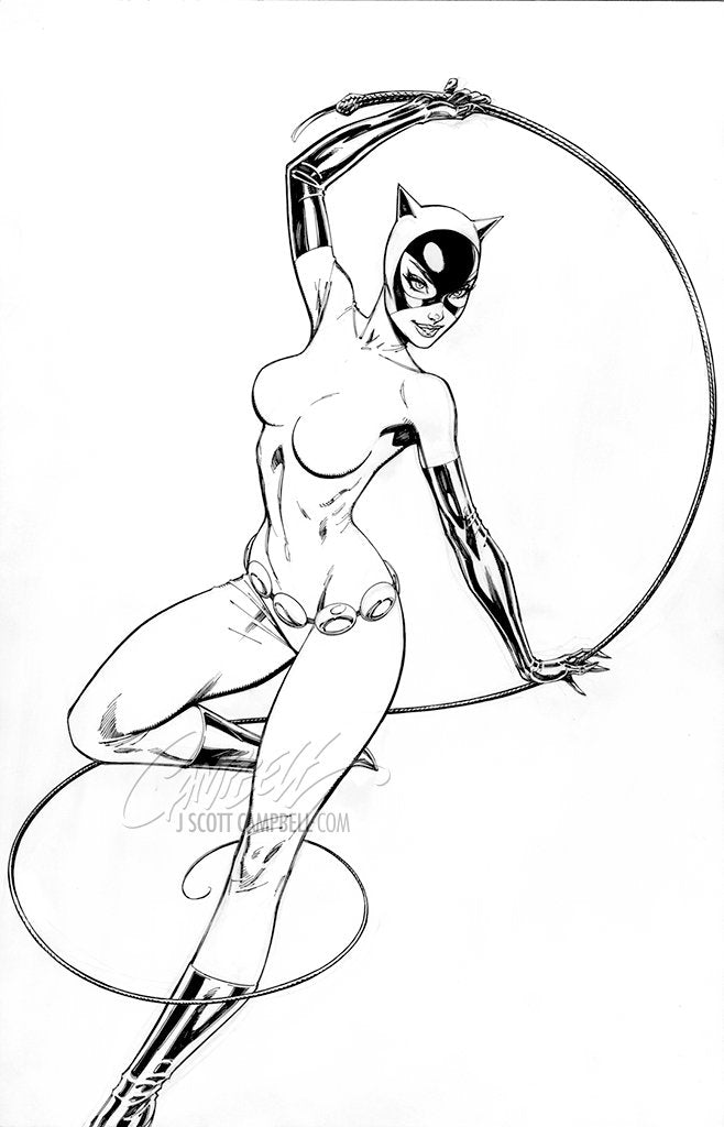 Original Art: Catwoman 80th Anniversary JSC EXCLUSIVE variant B