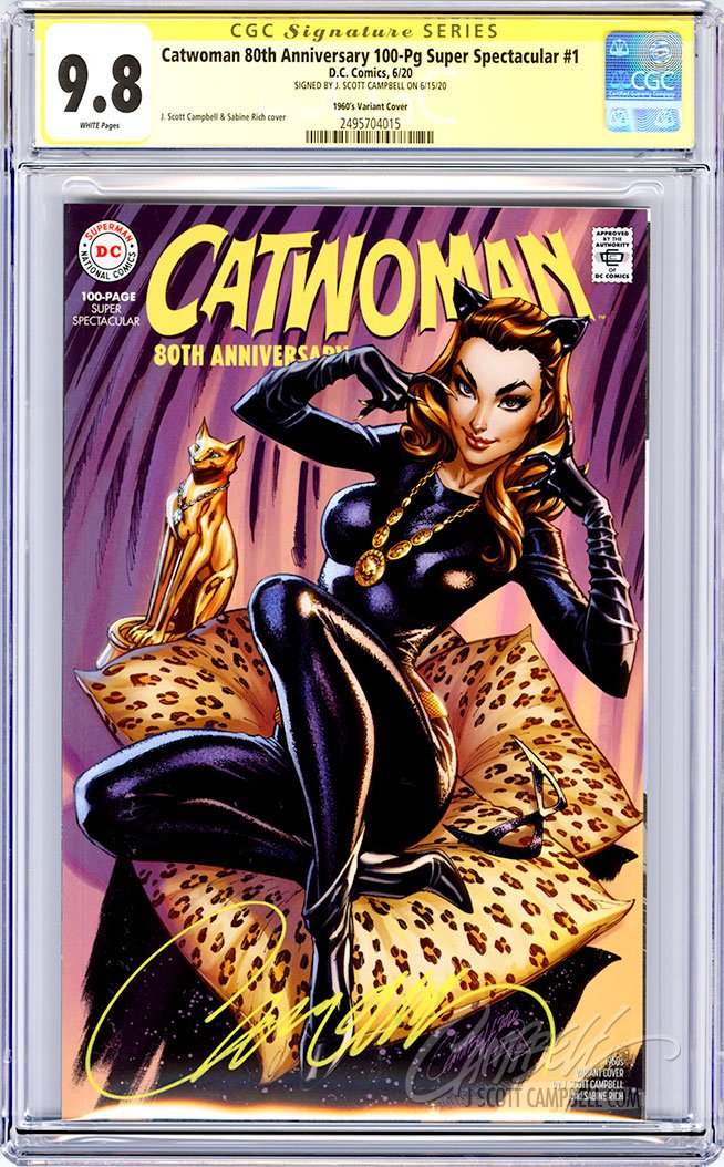 CGC 9.8 SS Catwoman 80th JSC 1960s retail