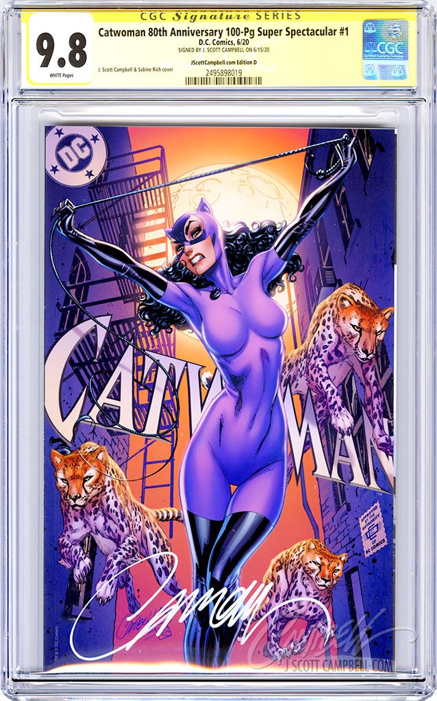 CGC 9.8 SS Catwoman 80th JSC cover D "Jim Balent"