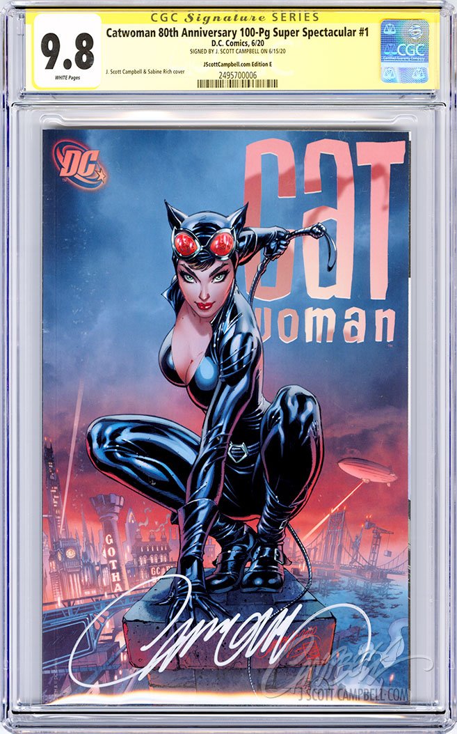 CGC 9.8 SS Catwoman 80th JSC cover E "Darwyn Cooke"
