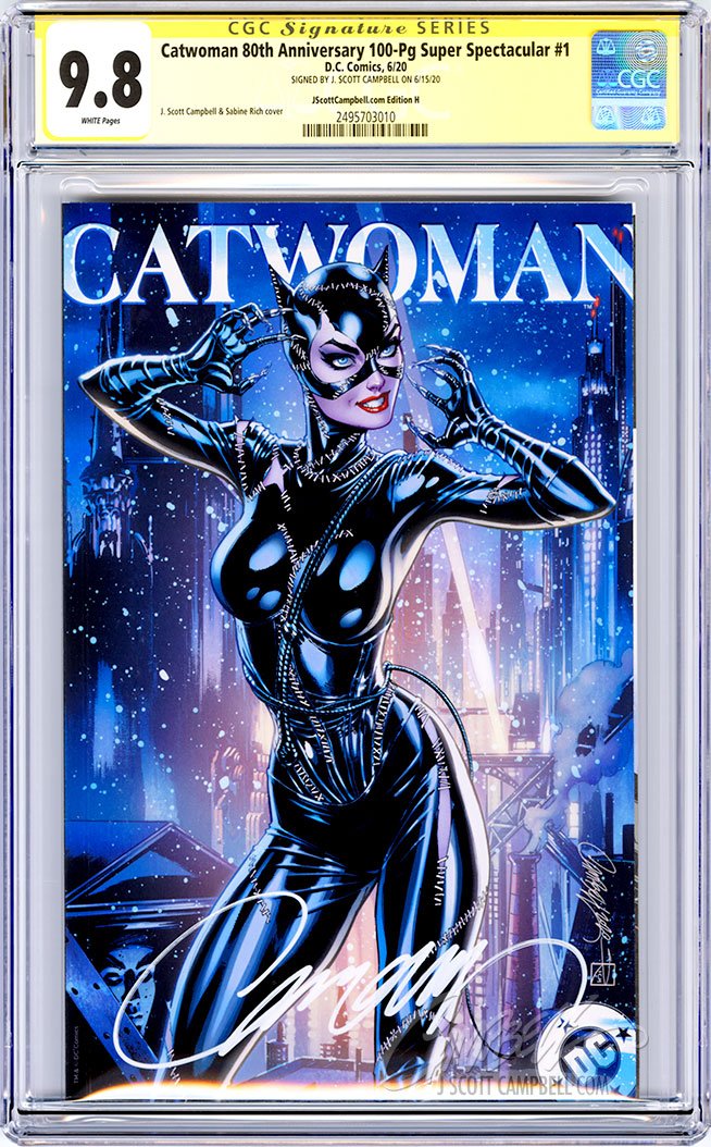 CGC 9.8 SS Catwoman 80th JSC cover H "1990s Movie"