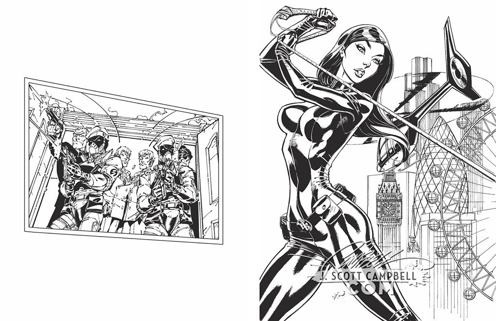 Danger Girl: Permission to Thrill COLORING BOOK