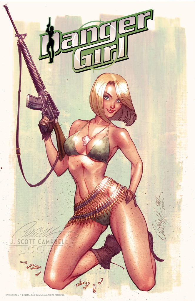 Danger Girl "Army Abbey" 2011 Print (color)