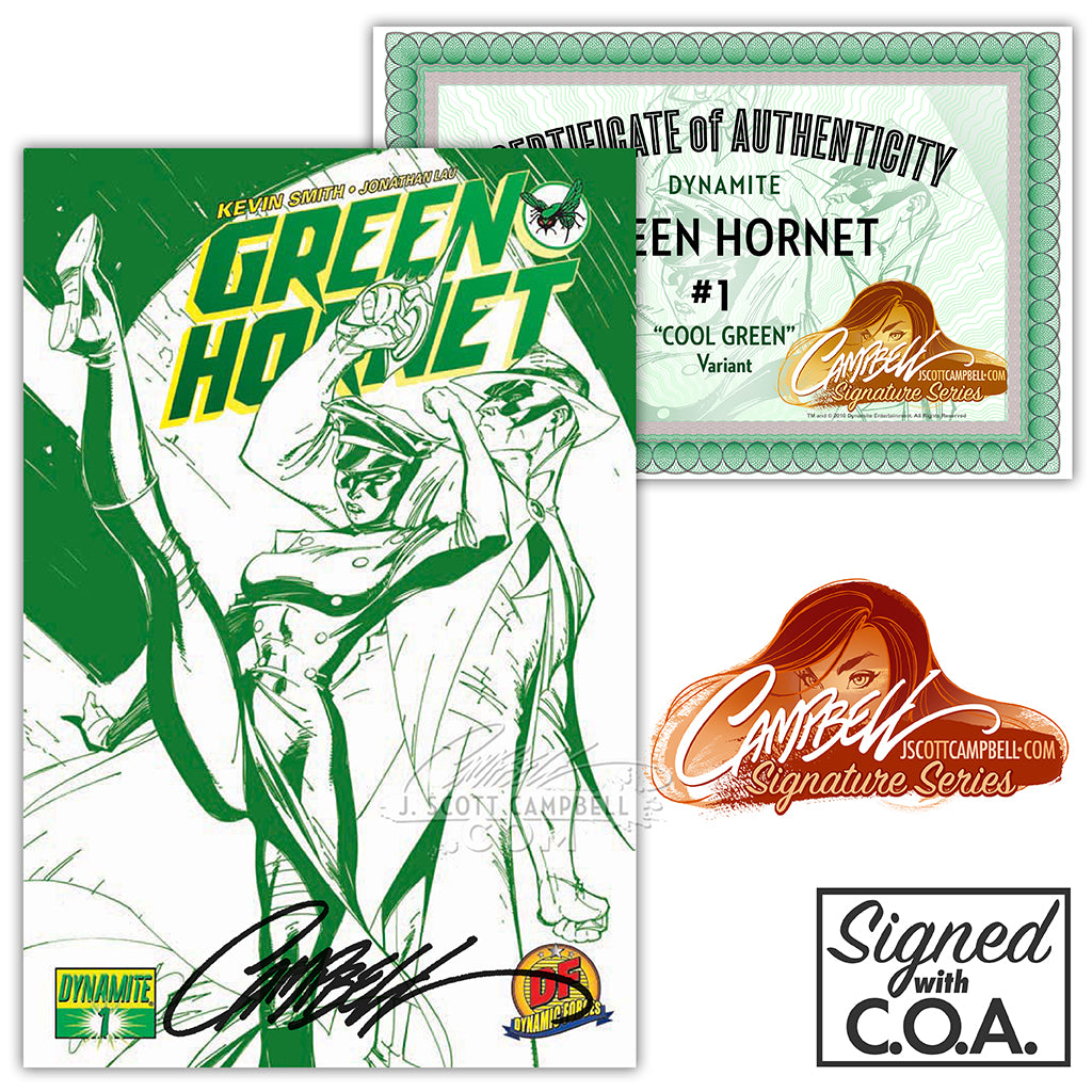 J. Scott Campbell Green Hornet #1 EXCLUSIVES (2010) – J