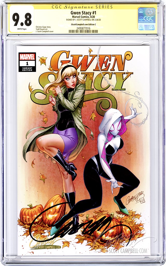 CGC 9.8 SS Gwen Stacy #1 cover C JSC