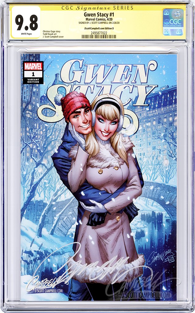 CGC 9.8 SS Gwen Stacy #1 cover D JSC