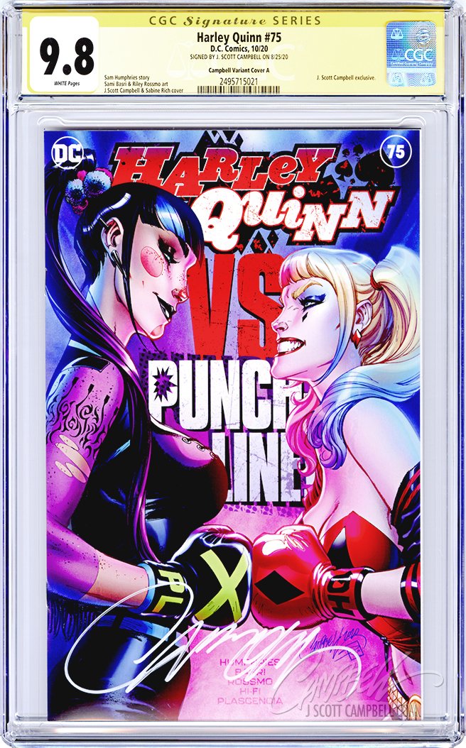 CGC 9.8 SS Harley Quinn #75 JSC cover A "Boxing"