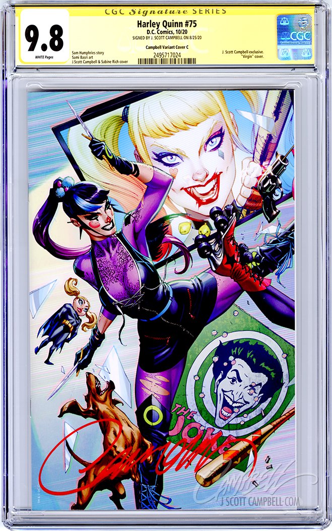 CGC 9.8 SS Harley Quinn #75 JSC cover C "Punchline"