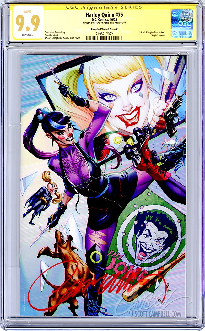 CGC **9.9** SS Harley Quinn #75 JSC cover C "Punchline"