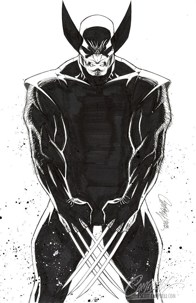 joemadart.com: X-Men #1 Wolverine sketch on blank comic cover
